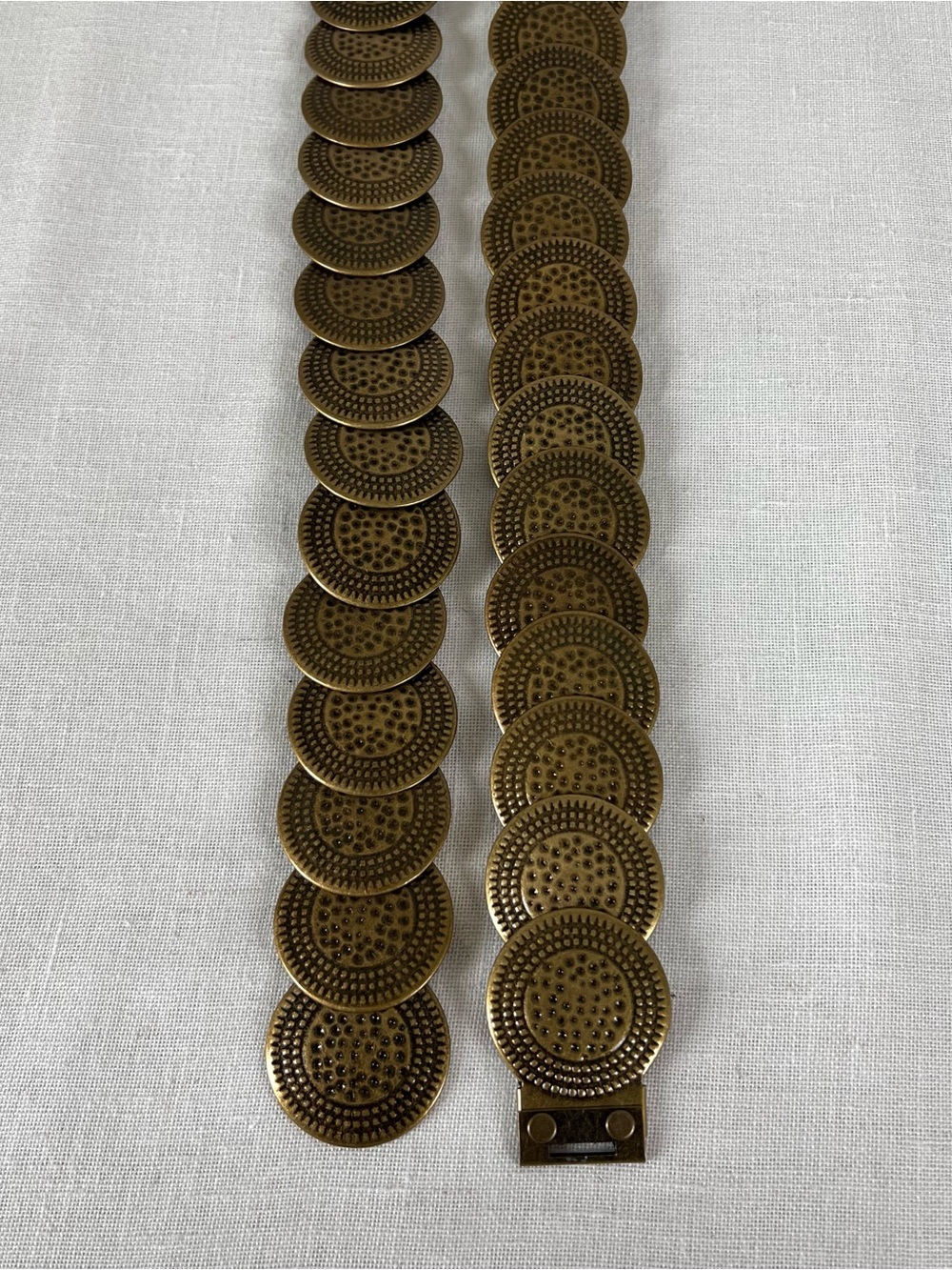 Vintage-Style Gold Coin Link Belt - Women’s Festival Boho Belt